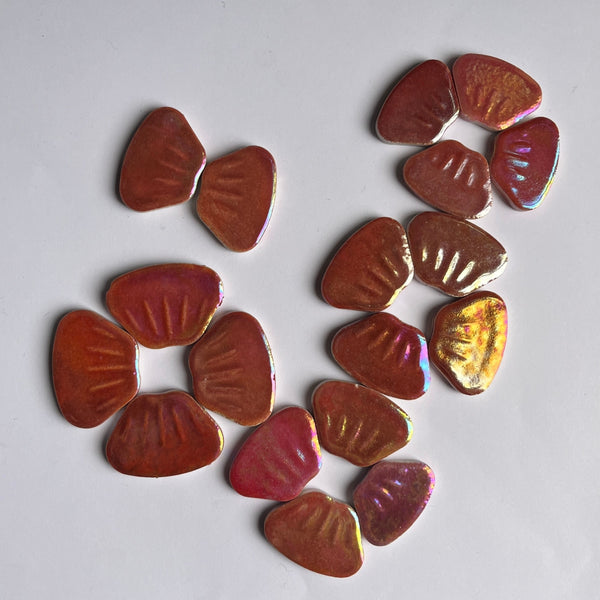Iridescent Ceramic Petals - RED 4oz
