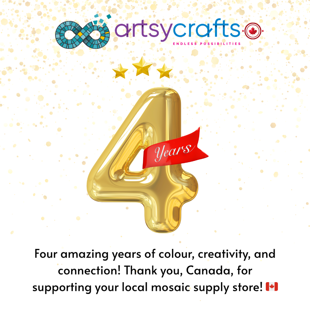 Celebrating 4 Creative Years with ArtsyCrafts! 🇨🇦