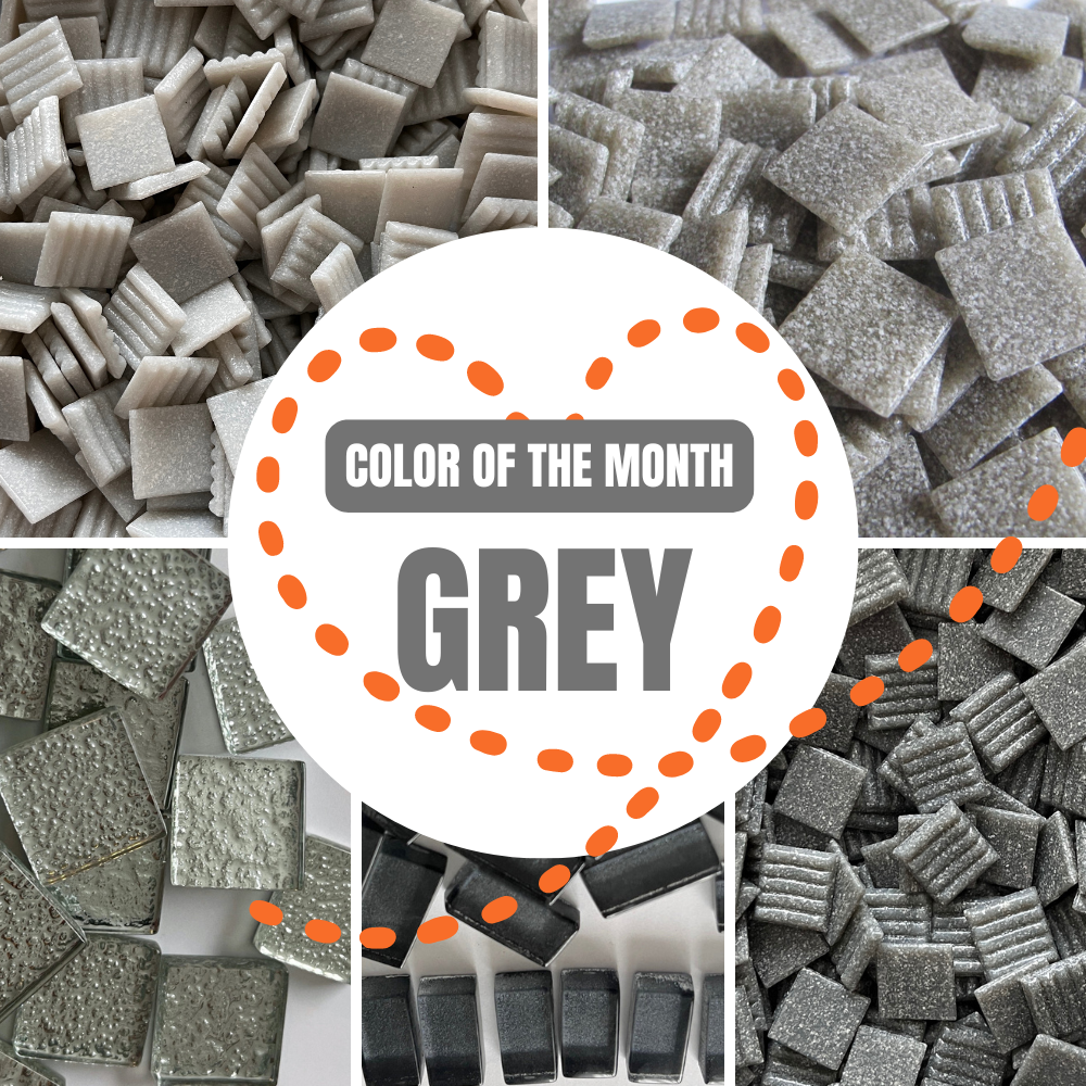 Color of the Month - August Grey Mosaic Tiles – Artsy Crafts