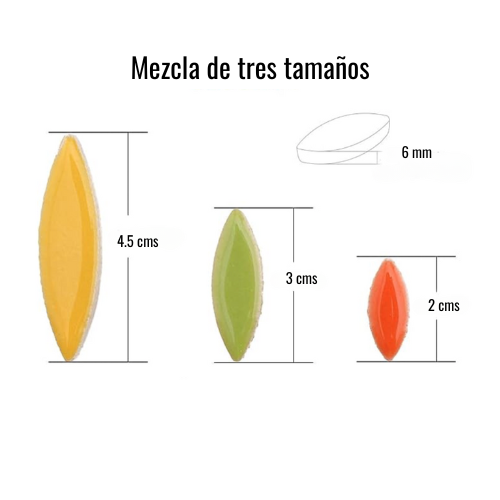 Pétalos de Cerámica - Verde - 100 grs