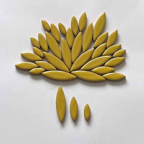 Pétalos de Cerámica - Amarillo - 100 grs