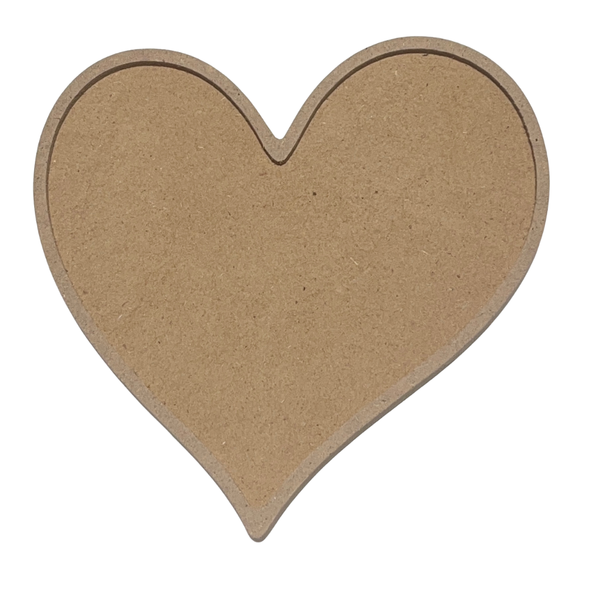 Heart MDF Shape Base
