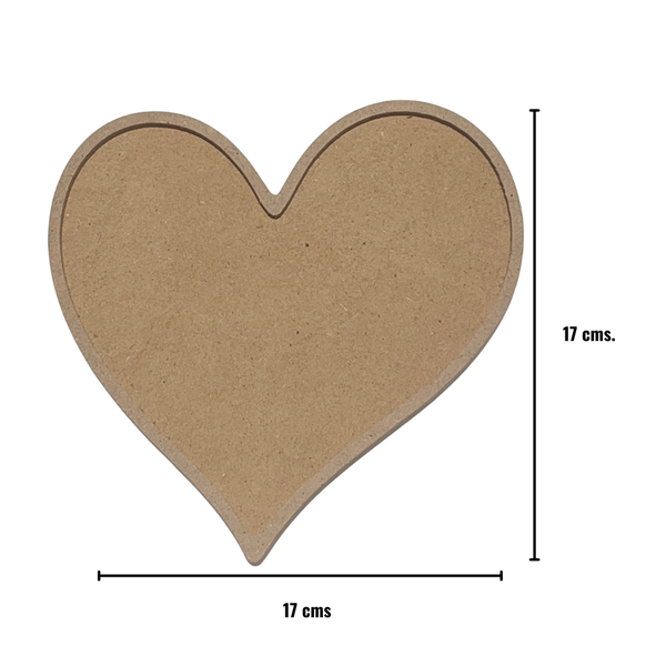 Heart MDF Shape Base