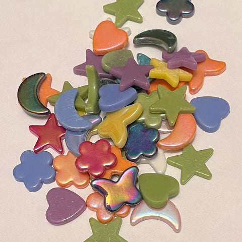 Glass Charm for Mosaic - Mix 4 oz
