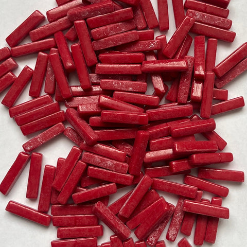 Rectángulos 25x5mm - Rojo