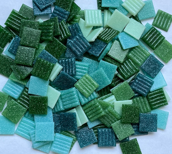 Mezcla de ondas verdes vítreas de 20 mm, 1 libra