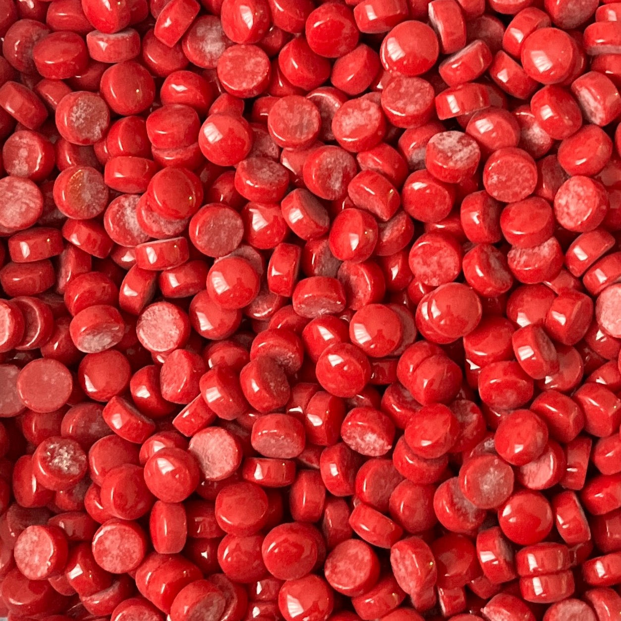 12mm Round Glass Mosaic - Red