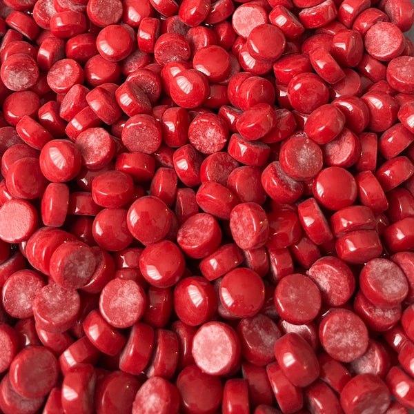 12mm Round Glass Mosaic - Red