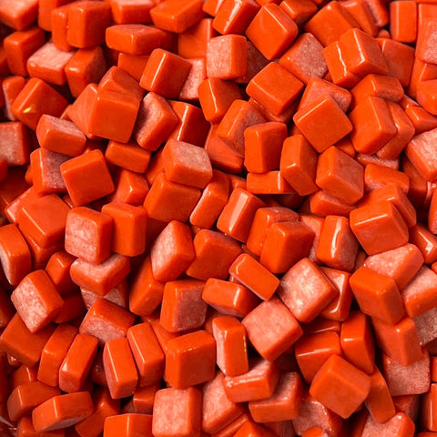12x12 mm Squares Orange Red