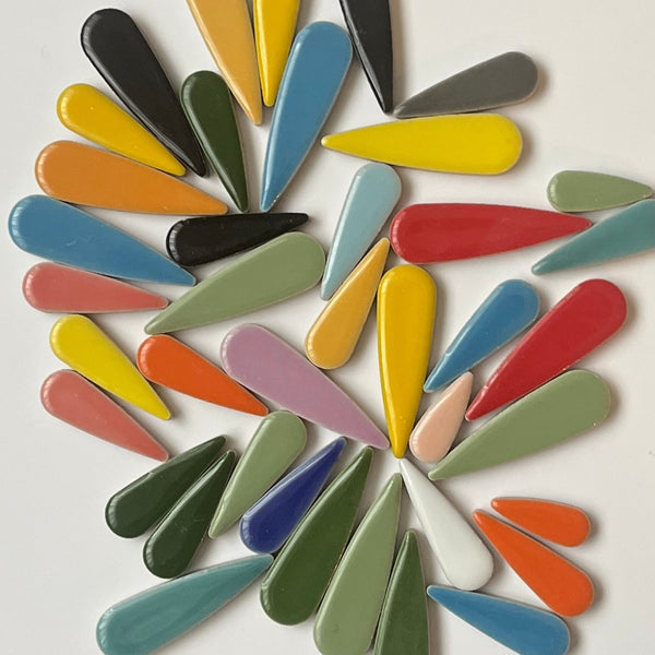 Ceramic Teardrop Petals - MIX 3.5 oz