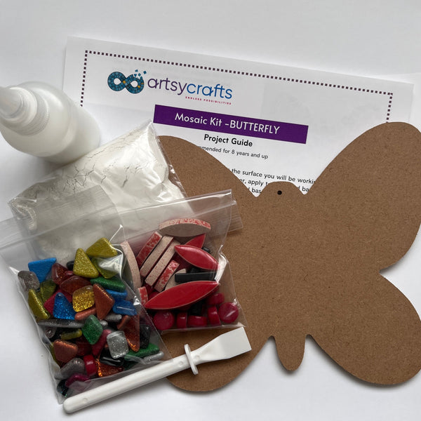 Multicolor Butterfly Mosaic Kit