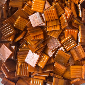 Gold Streaky 20mm - Vitreous Tiles PUMPKIN SPICE