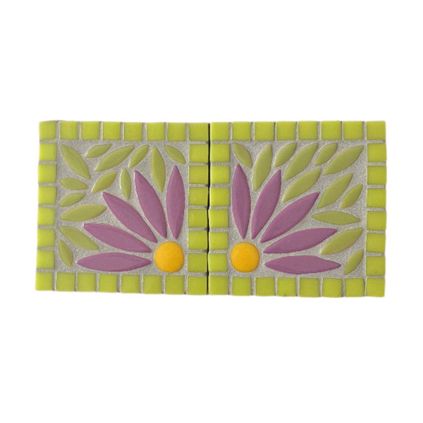 Floral Coasters Mosaic Kit - Purple Petals