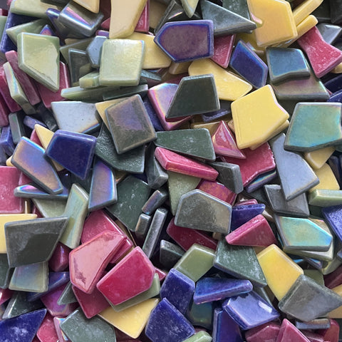 Iridescent Irregular Mosaic Tiles - Mix