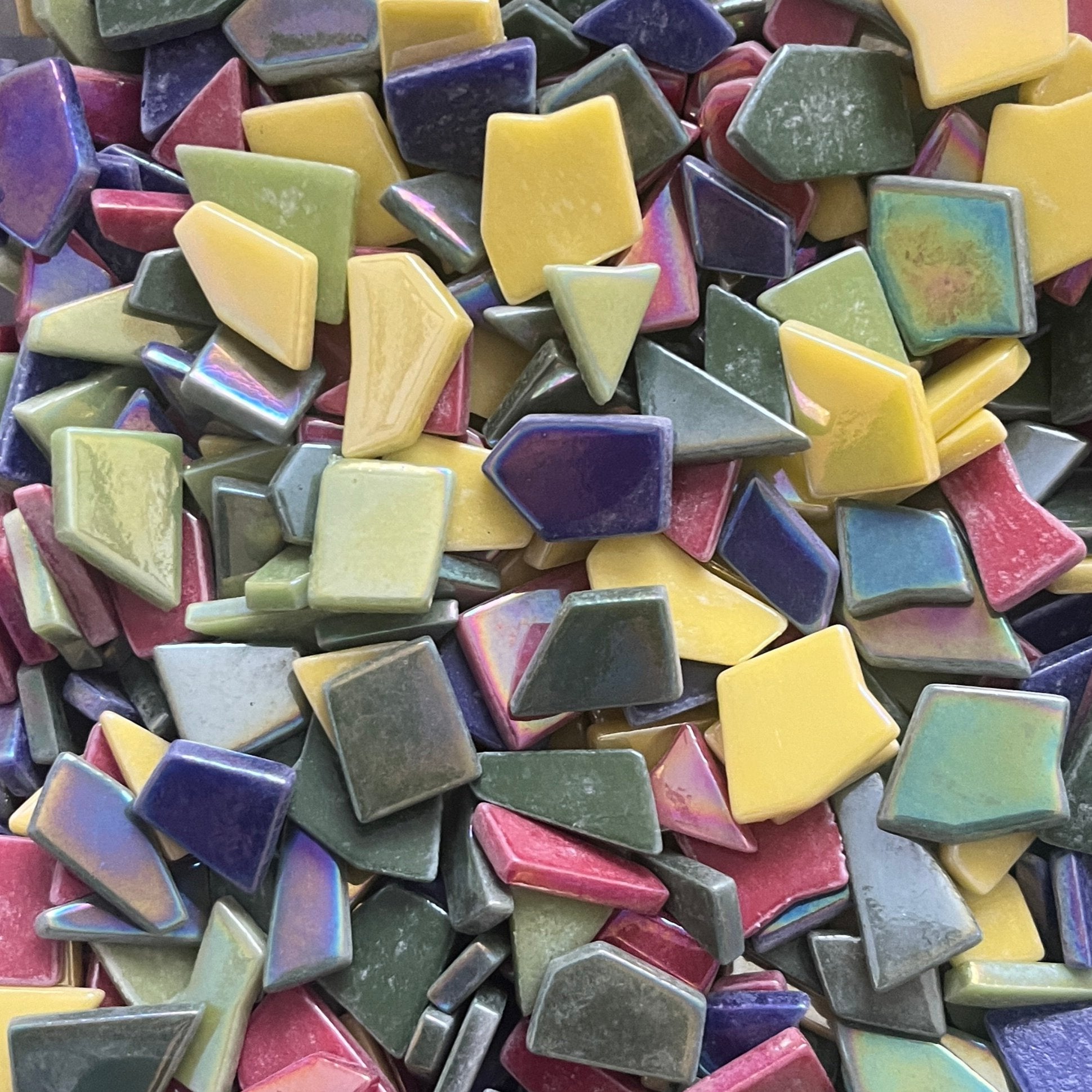 Iridescent Irregular Mosaic Tiles - Mix