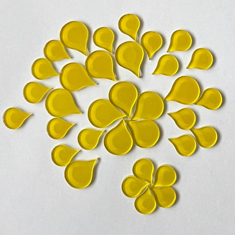 Crystal Water Drop Shape 4 oz Yellow