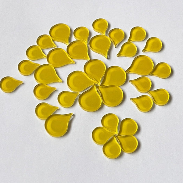 Crystal Water Drop Shape 4 oz Yellow