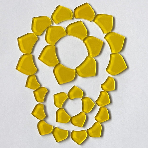 Crystal Mandala Shape 4 oz Yellow