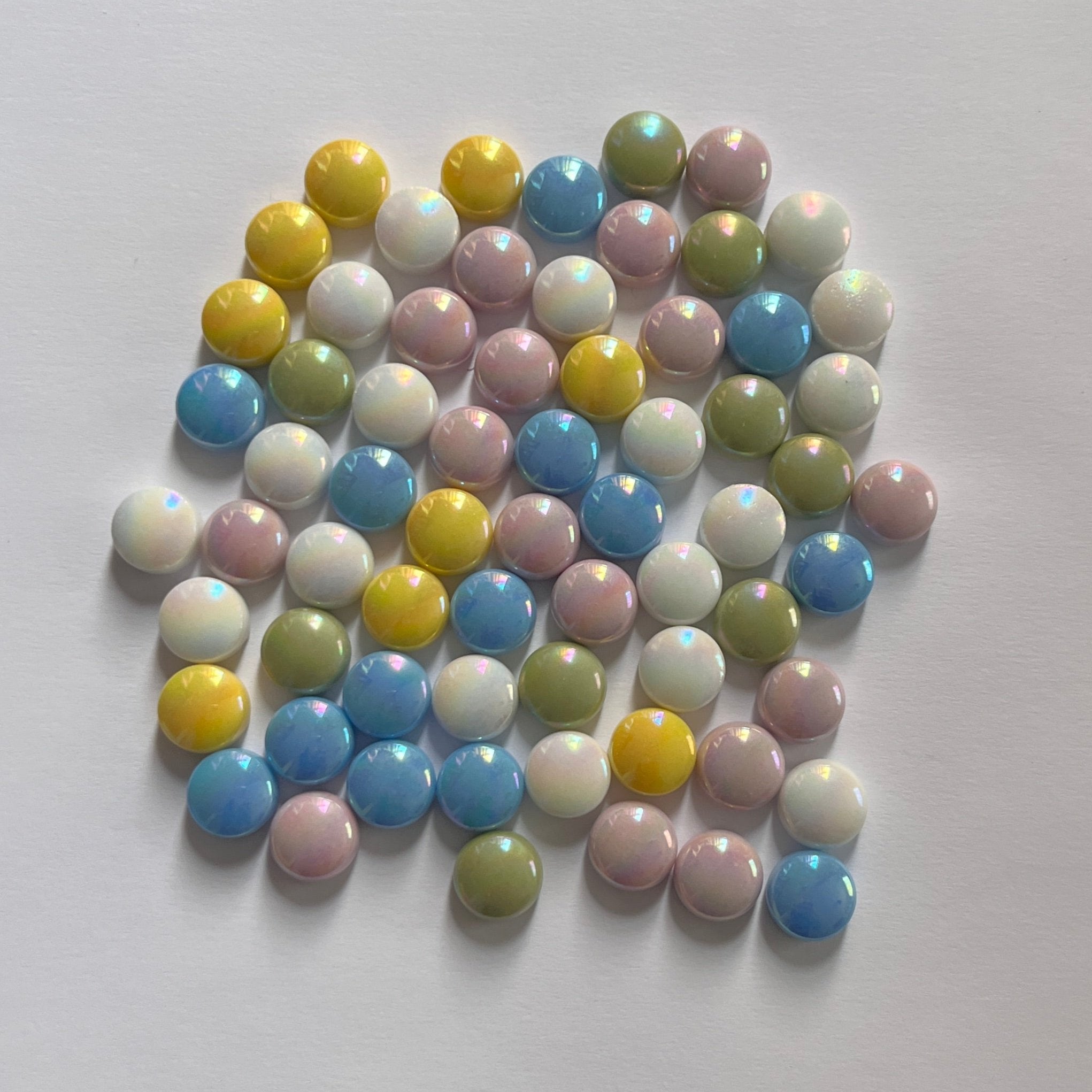Círculos de 12mm - Pastel Mix -  100 grs.