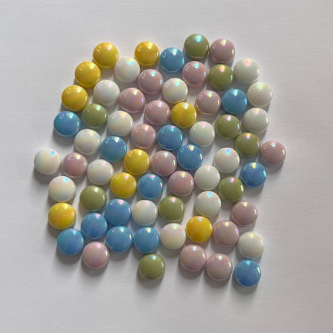 Círculos de 12mm - Pastel Mix -  100 grs.