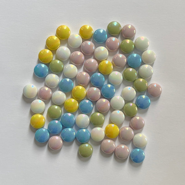Círculos de 12mm - Pastel Mix -  100 grs.