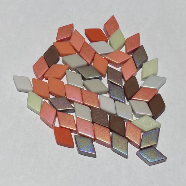Azulejos de diamante marrón de 3,5 oz