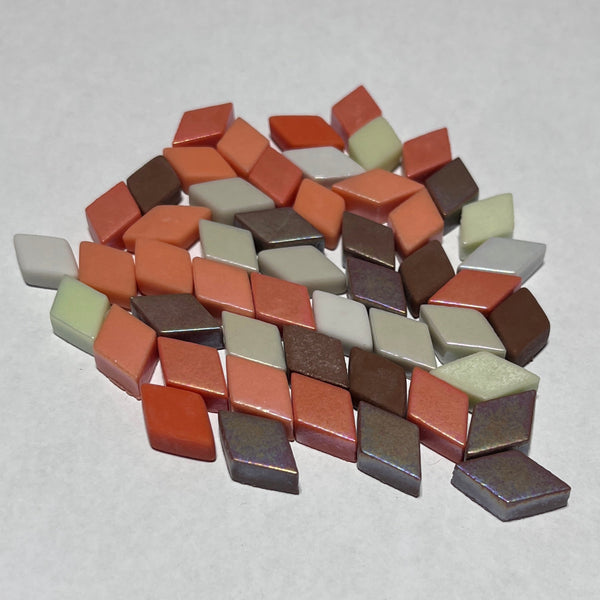 Azulejos de diamante marrón de 3,5 oz