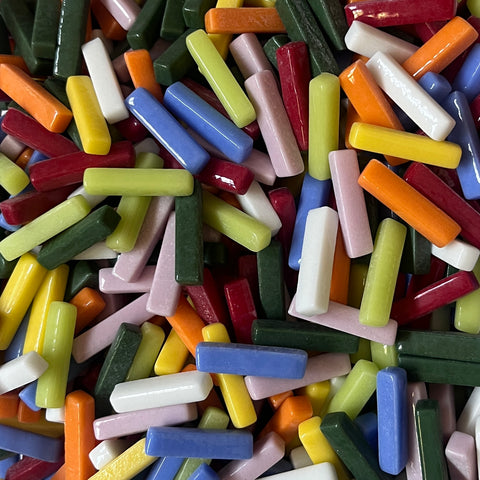 Rectangles 25x5mm - Mix 1 lb