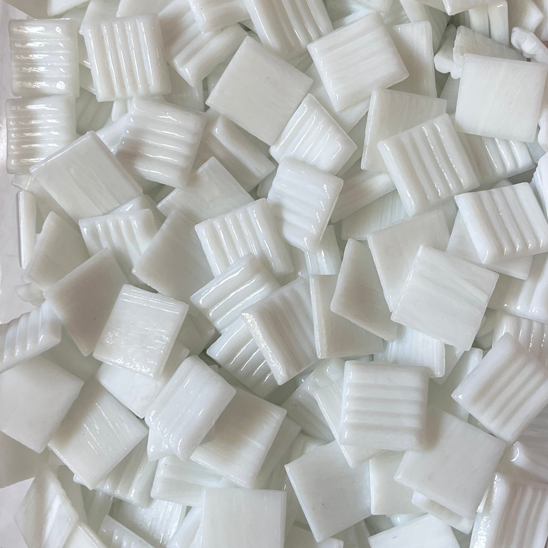 Luxury 20mm - Vitreous Tiles WHITE PEARL