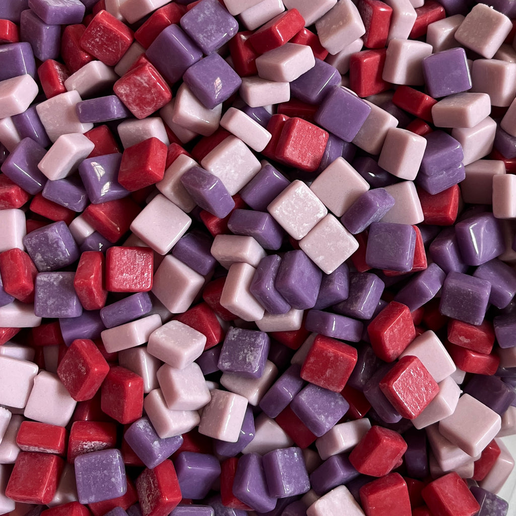 Berry Color Square 12x12 mm Squares BERRY MIX – Artsy Crafts