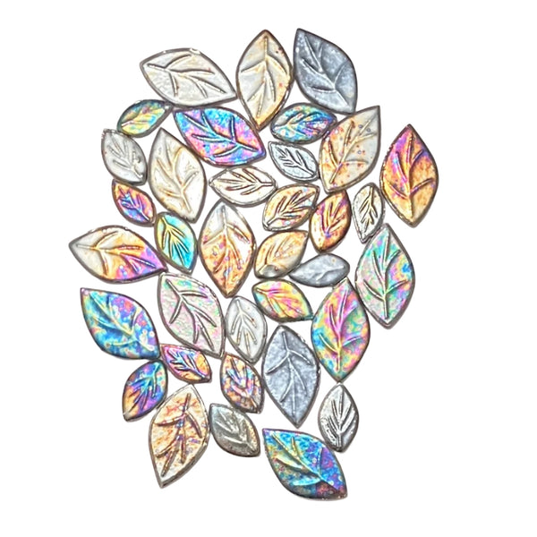 Ceramic Leaves 4 oz IRIDESCENT