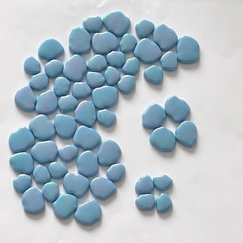 Iridescent Glass Petals LIGHT BLUE 4oz