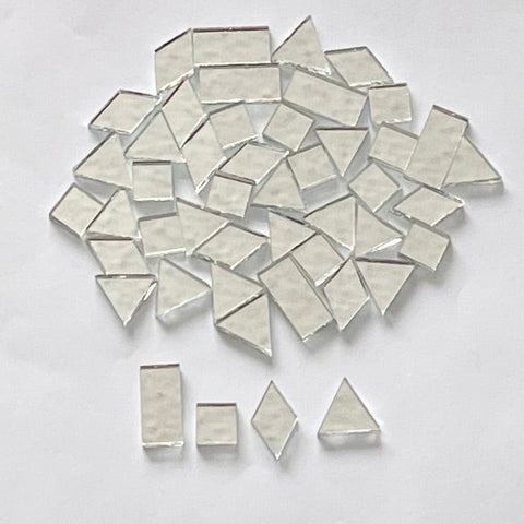Azulejos de espejo plateados de 15 x 15 mm, 4 oz