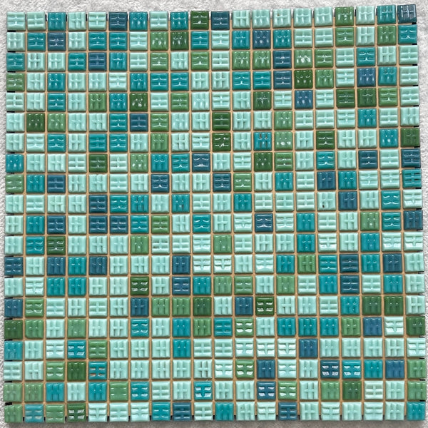 Azulejos vítreos dorados veteados de 20 mm PINO DORADO