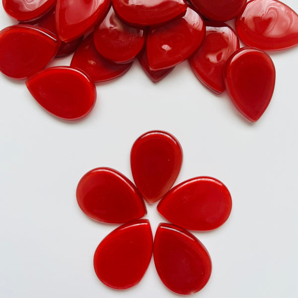 Rounded Glass Petals - Set of 5 petals
