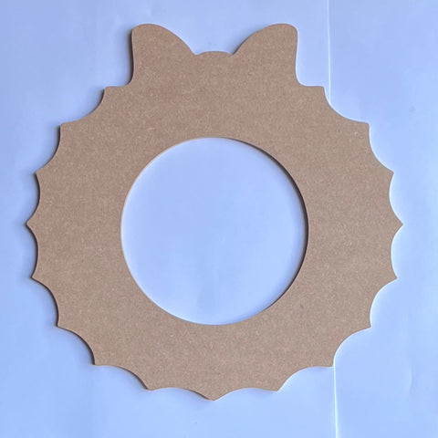 Wooden Christmas Wreath Base