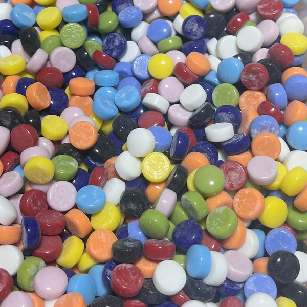 12mm Round Glass Mosaic - Glossy Mix