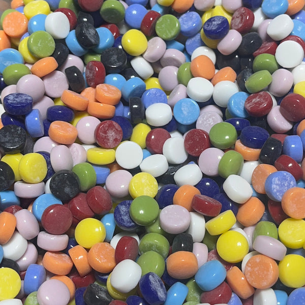 12mm Round Glass Mosaic - Glossy Mix