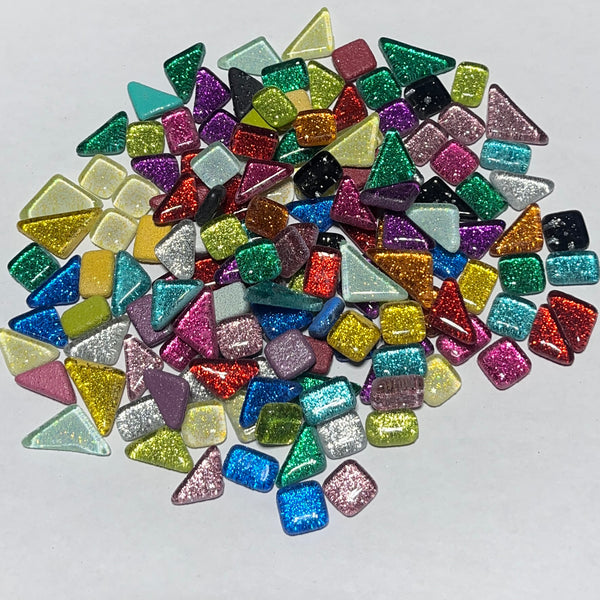 Purpurina de 10 mm, mezcla, 1/2 libra