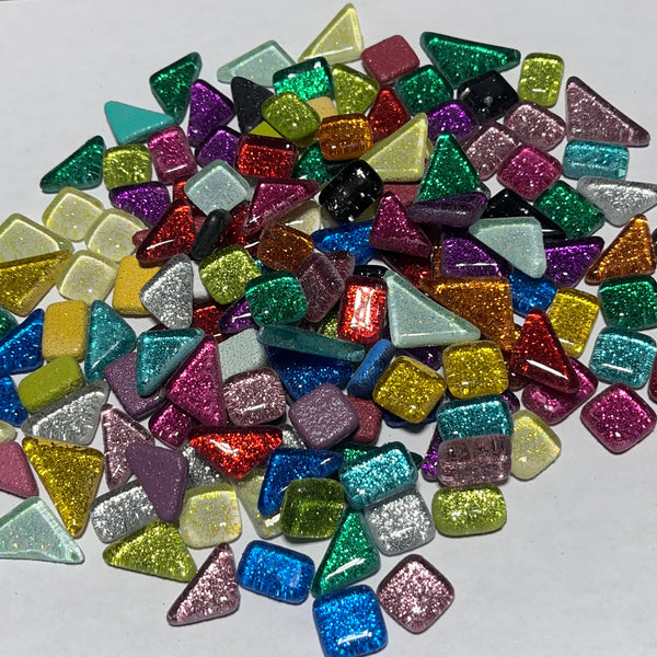 Purpurina de 10 mm, mezcla, 1/2 libra