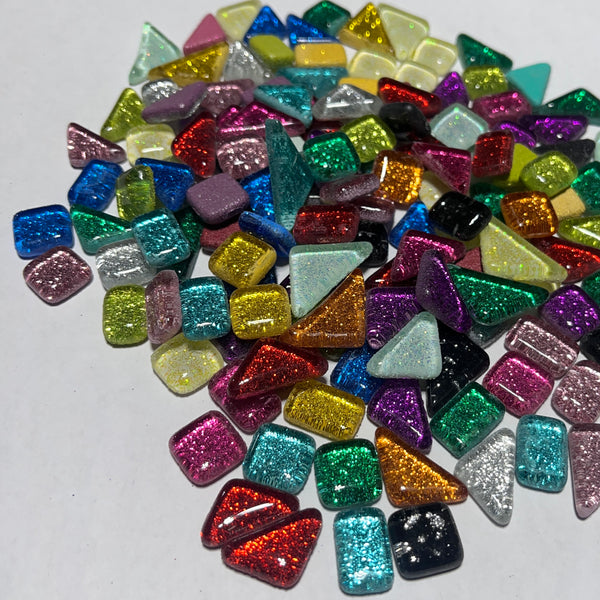 Purpurina de 10 mm, mezcla, 1/2 libra