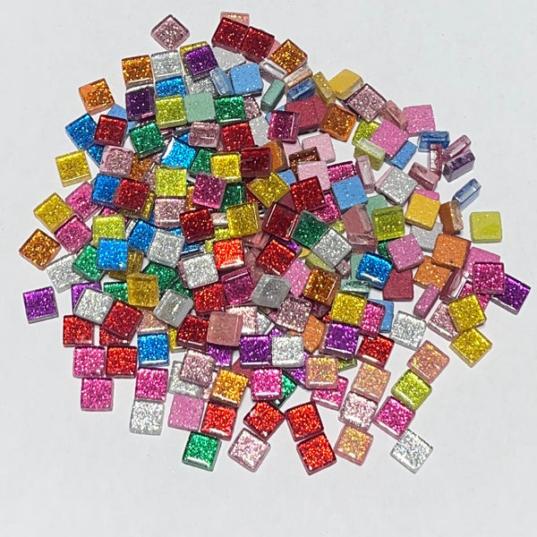 Purpurina de 10 mm, mezcla, 1/2 libra