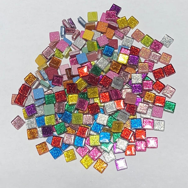 Purpurina de 10 mm, mezcla, 1/2 libra