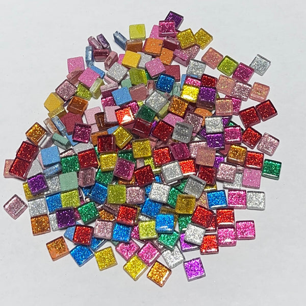 Purpurina de 10 mm, mezcla, 1/2 libra