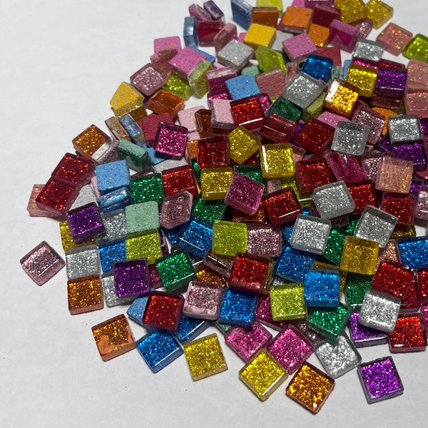 Purpurina de 10 mm, mezcla, 1/2 libra