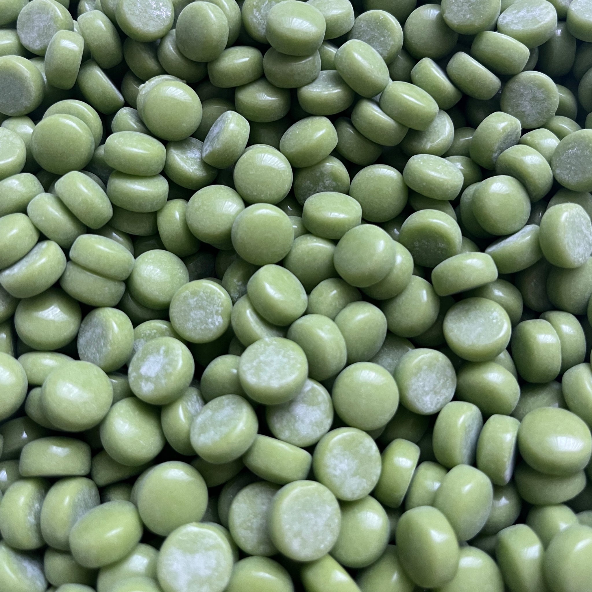 12mm Round Glass Mosaic - Green