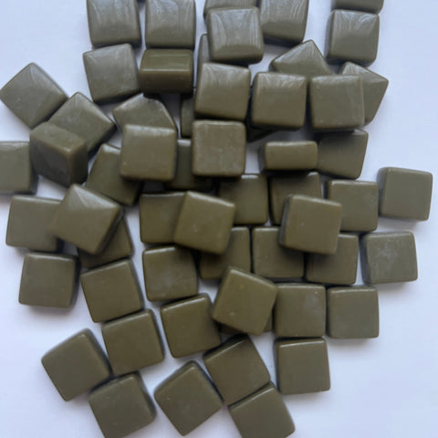 Cuadrados de 12 x 12 mm, color verde militar