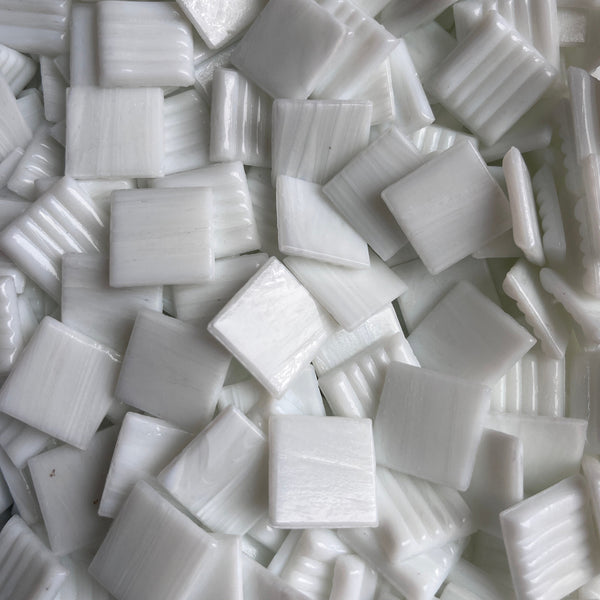 Luxury 20mm - Vitreous Tiles WHITE PEARL