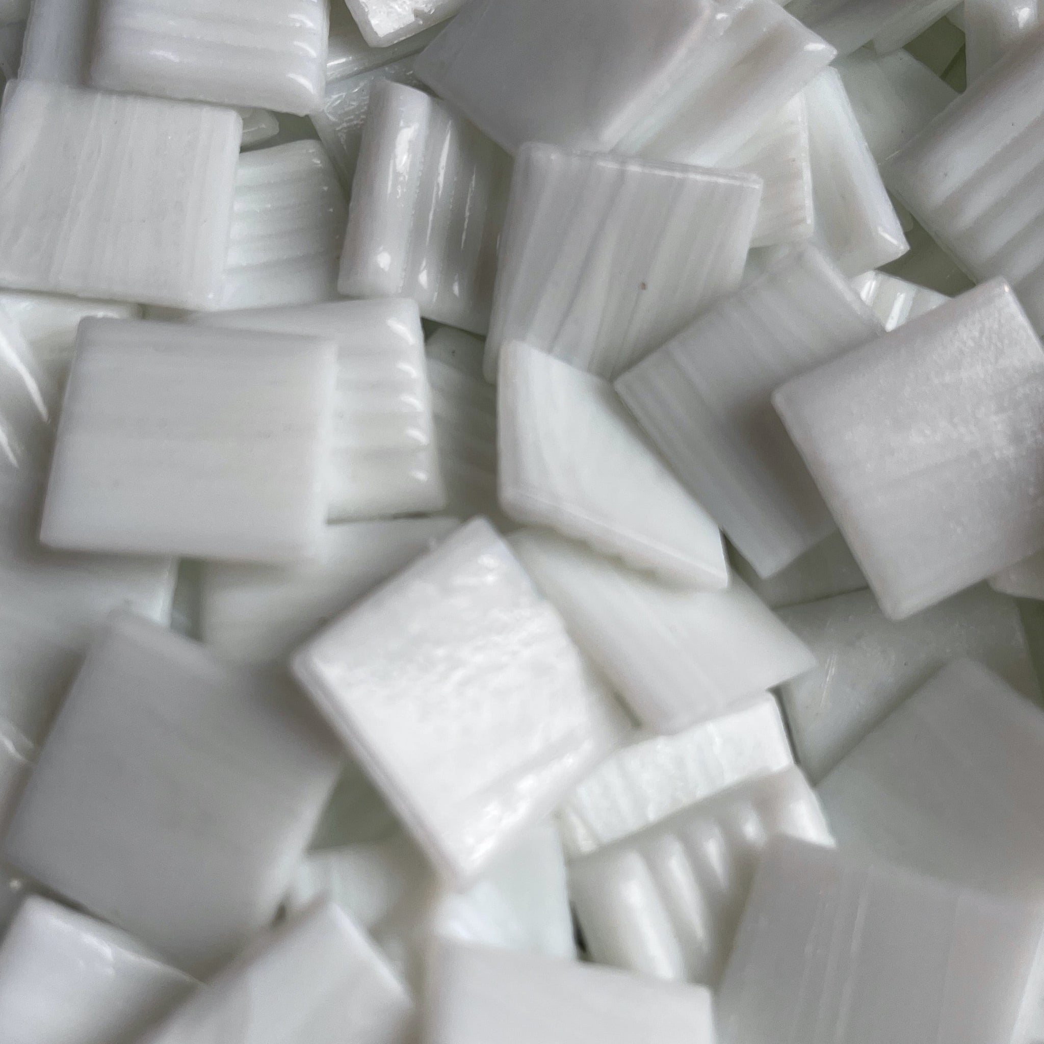Luxury 20mm - Vitreous Tiles WHITE PEARL