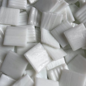 Luxury 20mm - Vitreous Tiles WHITE PEARL